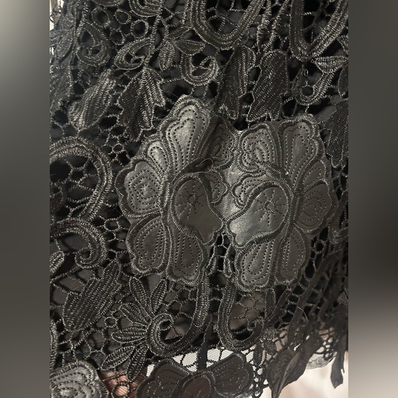 Zara leather and lace dress. - Picture 6 of 8